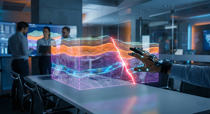 Mixed Reality Geological Modeling